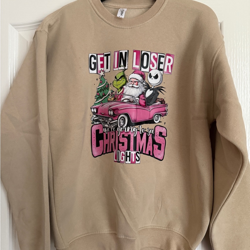 Christmas youth sweatshirt, never worn, youth L